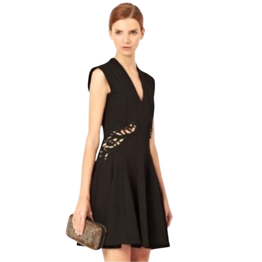 FRENCH CONNECTION Marie Embroidered Cut-Out  Dress, size 6 - Picture 3 of 10